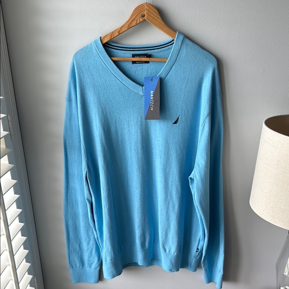 NWT Nautica Men's‎ Navtech Blue Sweater